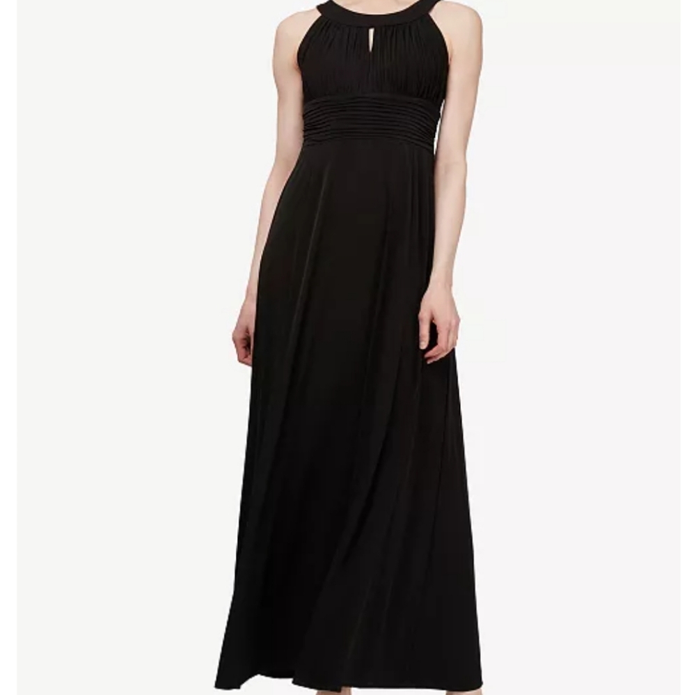 SLNY Black Maxi Dress